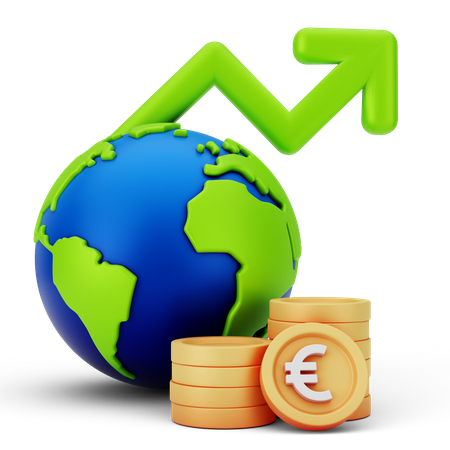 Crescimento Financeiro  3D Icon