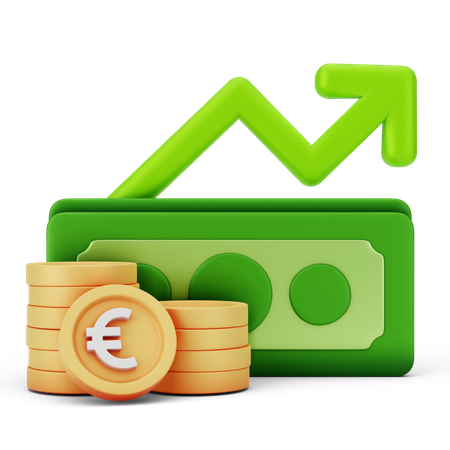 Crescimento Financeiro  3D Icon