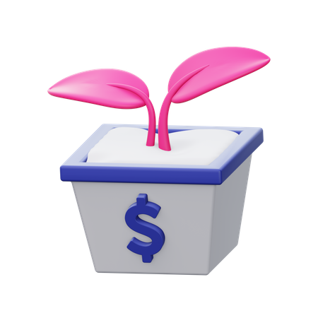 Crescimento financeiro  3D Icon