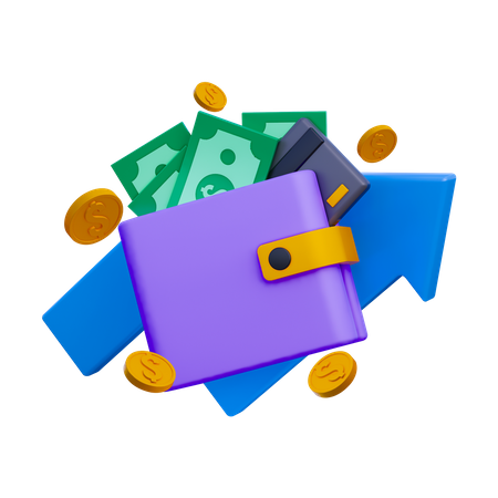 Crescimento Financeiro  3D Illustration