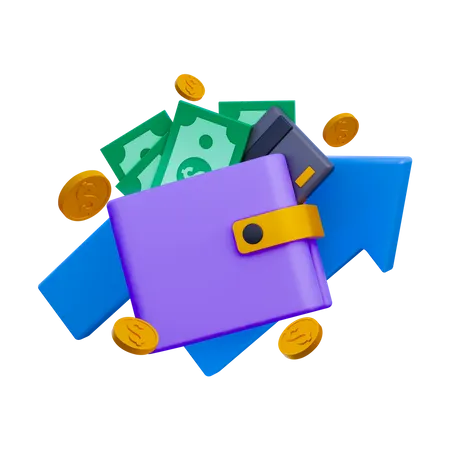 Crescimento Financeiro  3D Illustration