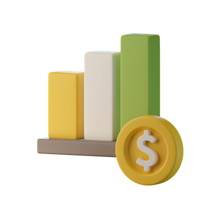 Crescimento Financeiro  3D Icon