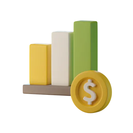 Crescimento Financeiro  3D Icon