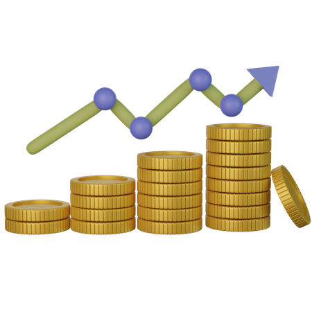 Crescimento Financeiro  3D Icon