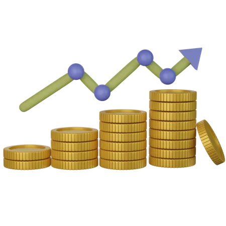 Crescimento Financeiro  3D Icon