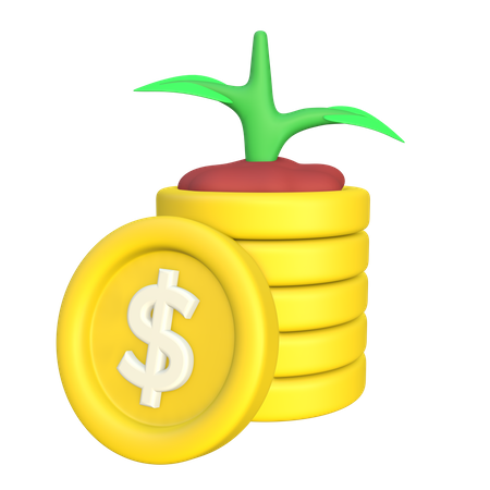 Crescimento Financeiro  3D Icon