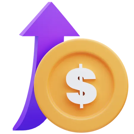 Crescimento financeiro  3D Icon