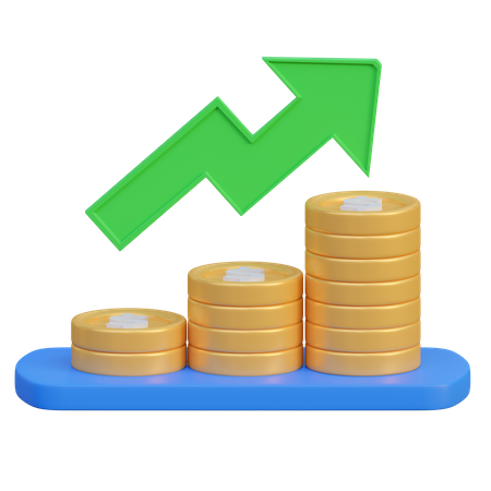 Crescimento financeiro  3D Icon