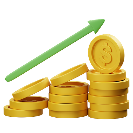 Crescimento Financeiro  3D Icon