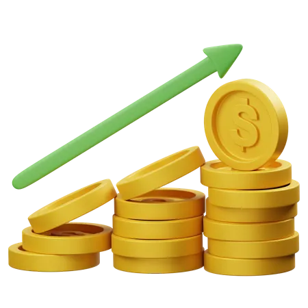 Crescimento Financeiro  3D Icon