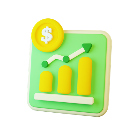 Crescimento Financeiro  3D Icon