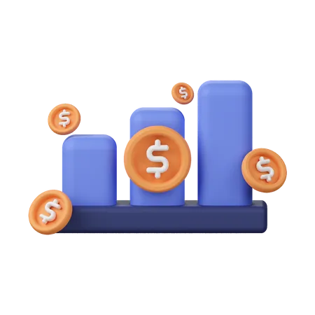 Crescimento financeiro  3D Icon