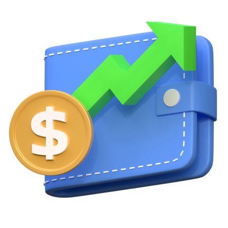 Crescimento Financeiro  3D Icon