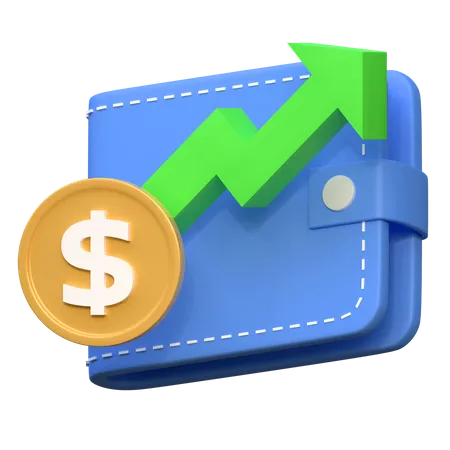 Crescimento Financeiro  3D Icon