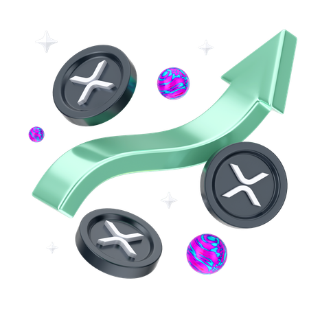 Crescimento ondulado  3D Icon