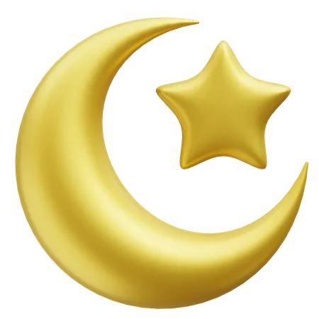 Cresent Moon  3D Icon