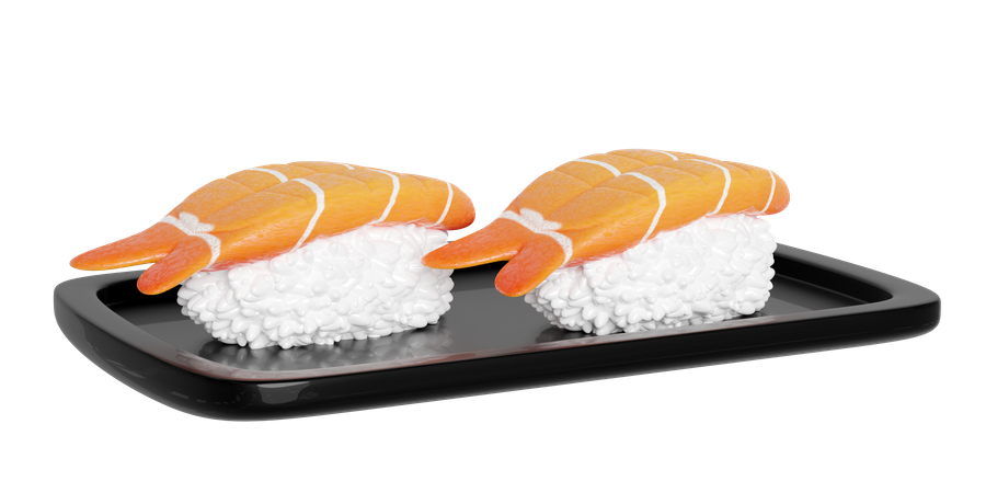 Sushi aux crevettes  3D Icon