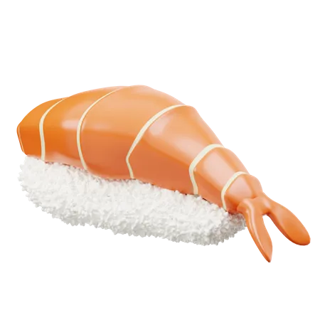 Sushi aux crevettes  3D Icon