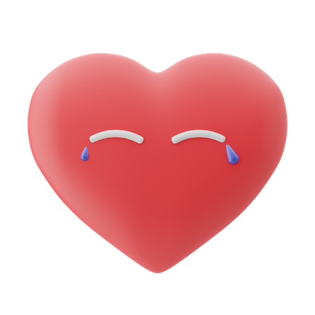 Pleurer coeur  3D Emoji