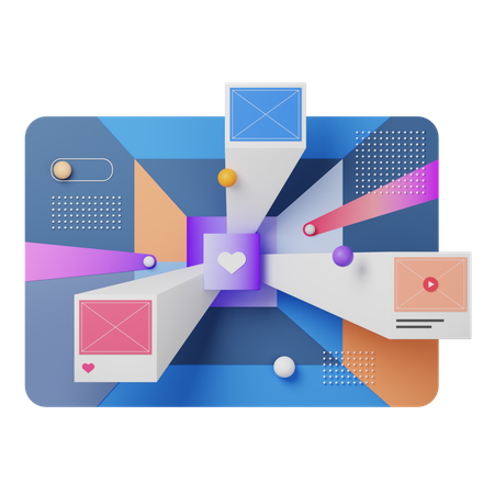Criação de conteúdo  3D Icon