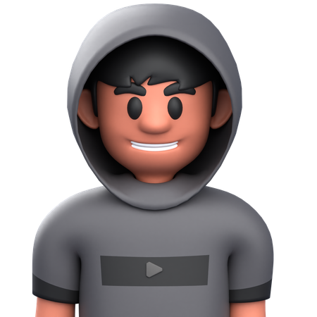 Criador de conteúdo  3D Icon