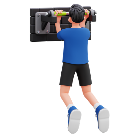 Criança segurando foguete de brinquedo  3D Icon