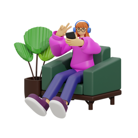 Criando o cenário perfeito para selfies  3D Icon