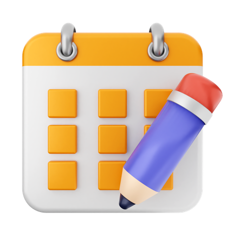 Criar calendário  3D Icon