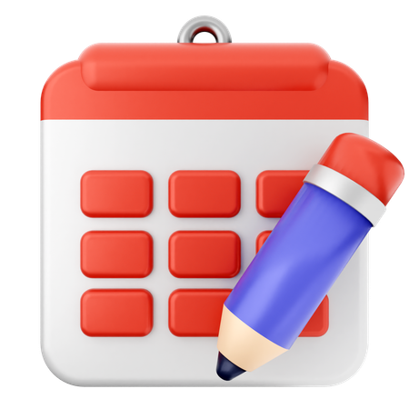 Criar calendário  3D Icon