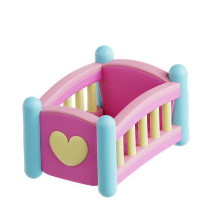 Crib  3D Icon