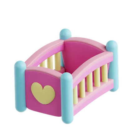 Crib  3D Icon