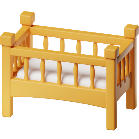 Crib  3D Icon