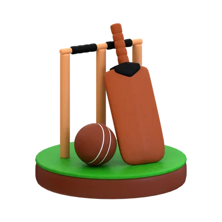 Cricket  3D Icon