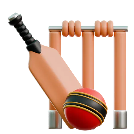 Cricket  3D Icon