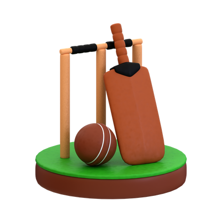 Cricket  3D Icon