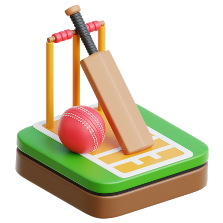 Cricket  3D Icon