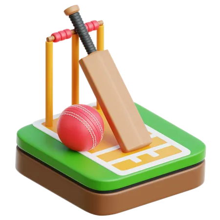 Cricket  3D Icon