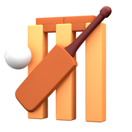 Cricket  3D Icon