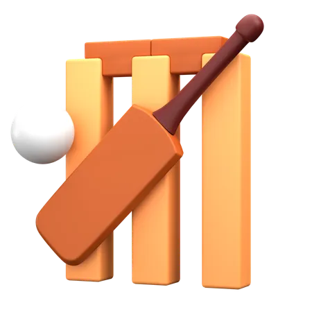 Cricket  3D Icon