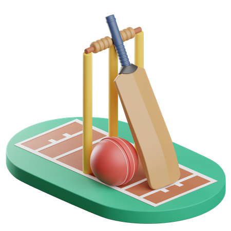 Cricket  3D Icon