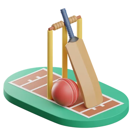 Cricket  3D Icon