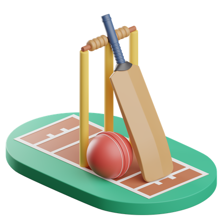 Cricket  3D Icon