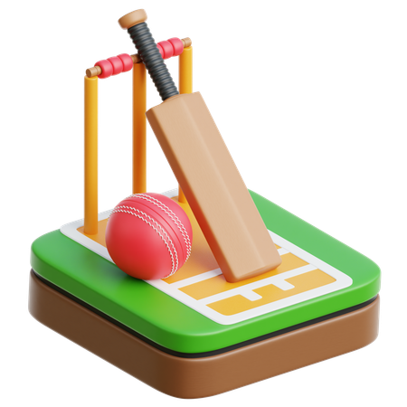 Cricket  3D Icon