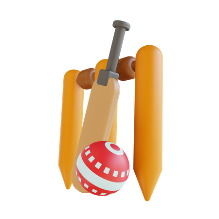 Cricket 3D Illustration