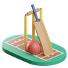 cricket pitch emoji 3d