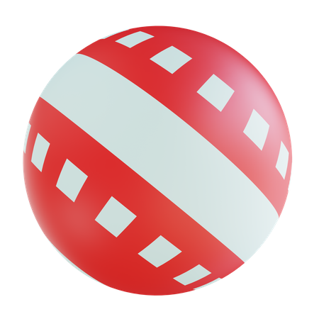 Cricket Ball  3D Illustration