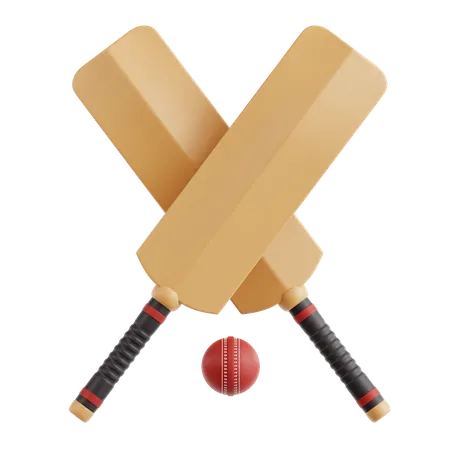 Cricket Bat  3D Icon