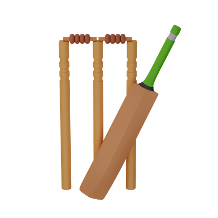 Cricket bat  3D Icon