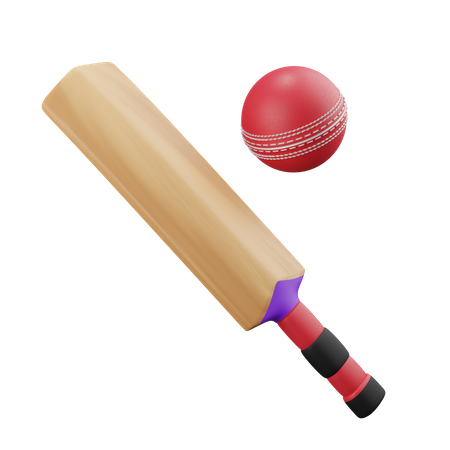 Cricket Bat  3D Illustration