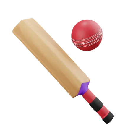 Cricket Bat  3D Illustration